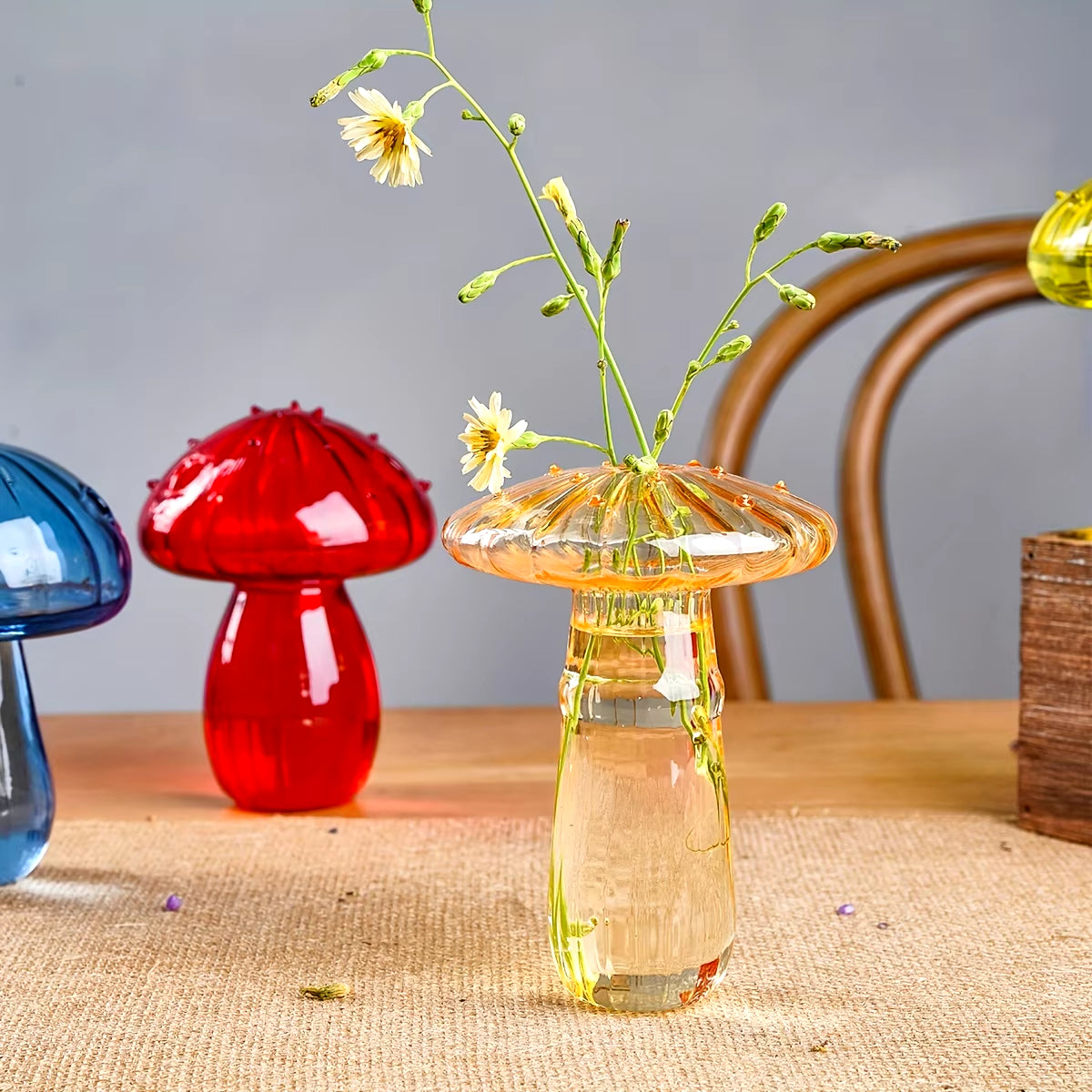 Colourful Mushroom Vase